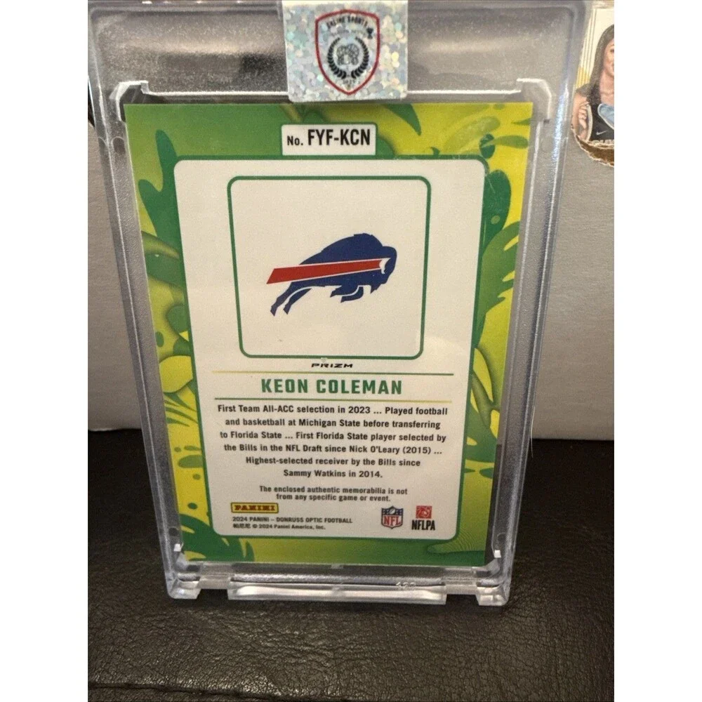 2024 Donruss Optic Keon Coleman First Year Fresh Blue Hyper Patch RC #FYF-KCN💥